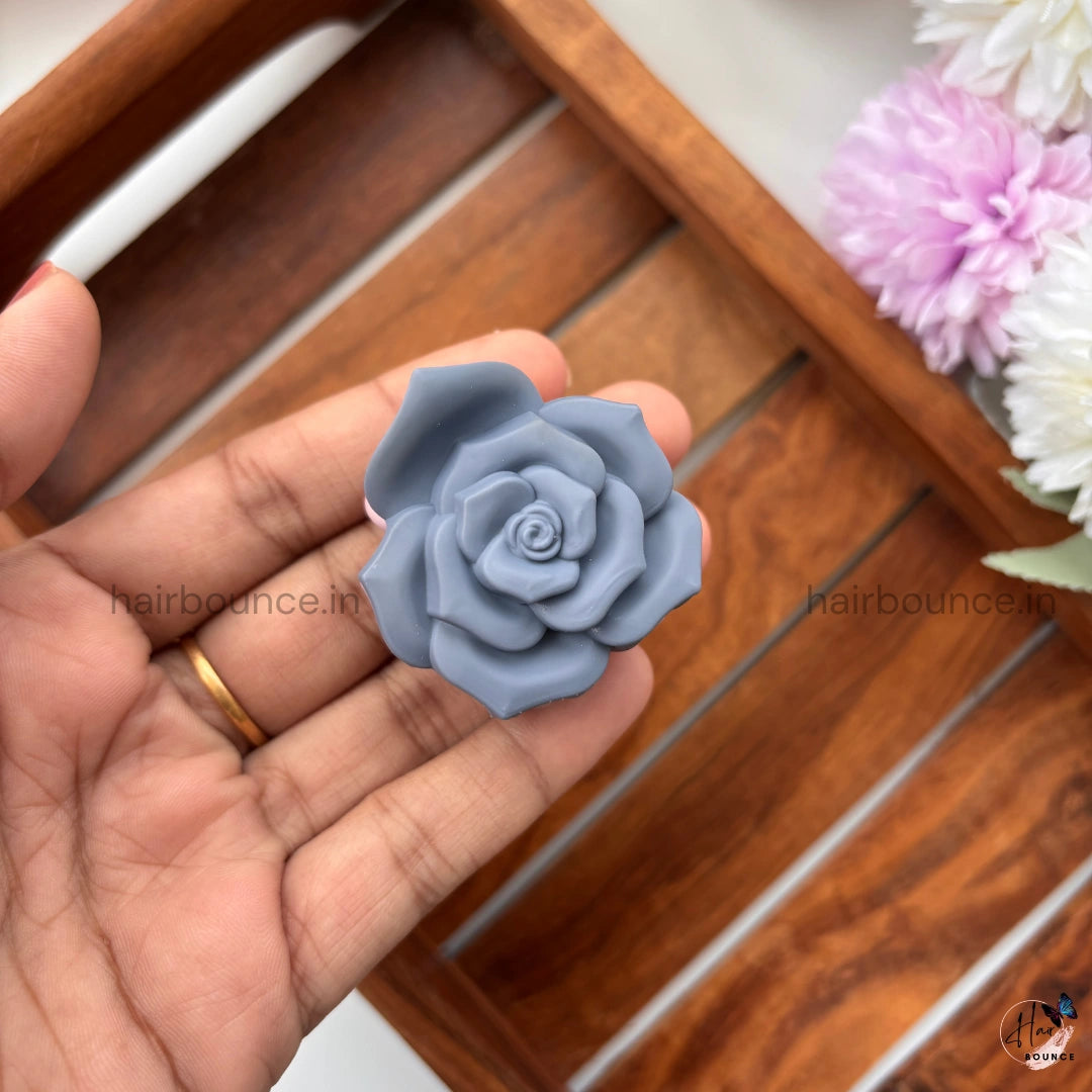 Dual Colour Rose Hair Claw - Small
