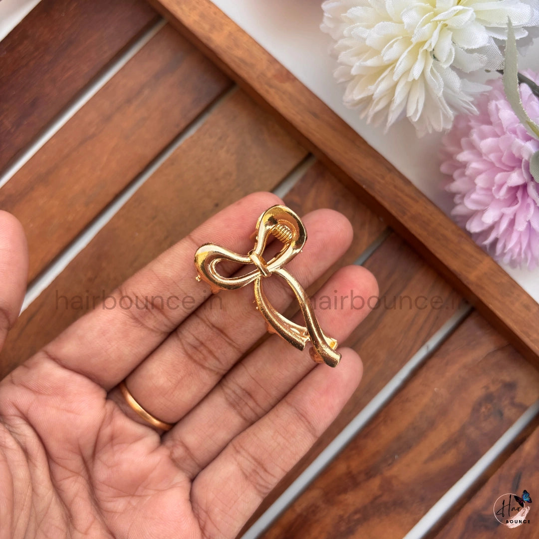 Mini Gold Metal Hair Claw
