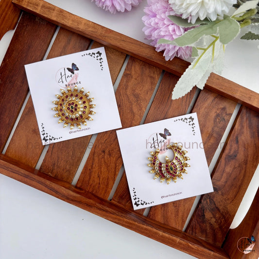 Heritage Ruby Temple Jada Pin