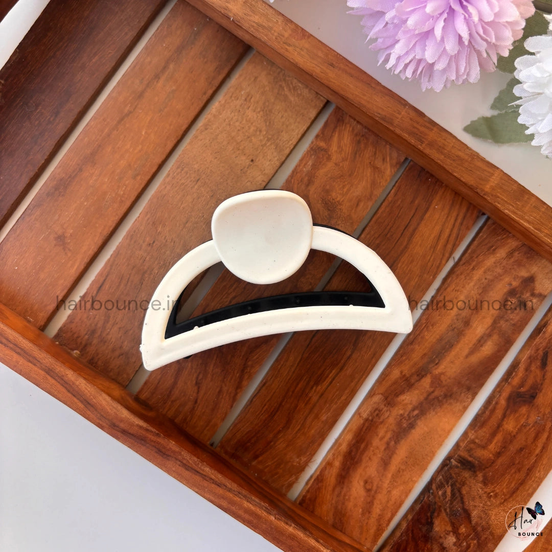 Dual Colour Curve D Shape Hair Claw - Large