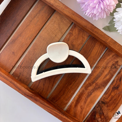 Dual Colour Curve D Shape Hair Claw - Large