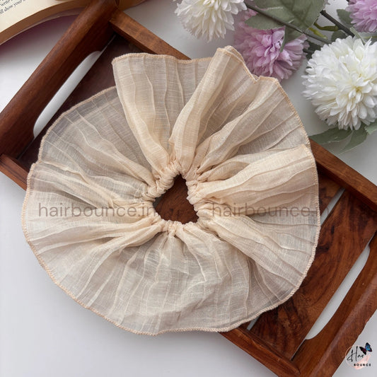 Sheer Petal Oversized Scrunchie