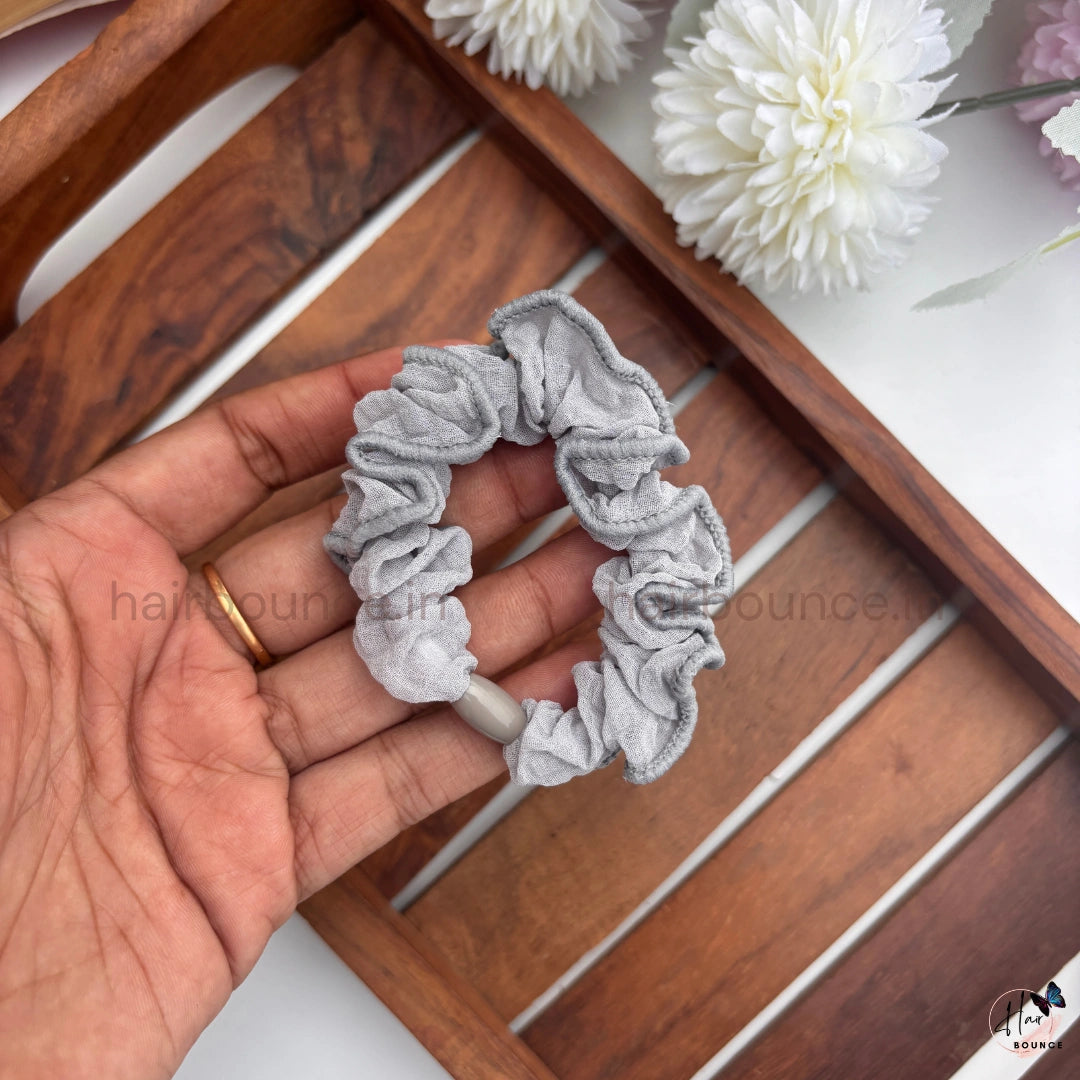Soft Crinkle Fabric Hair Scrunchies for Women & Girls