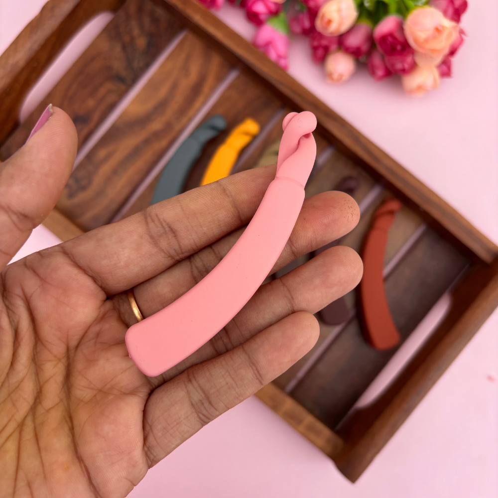 Colourful Banana Matte Finish Clip - Medium