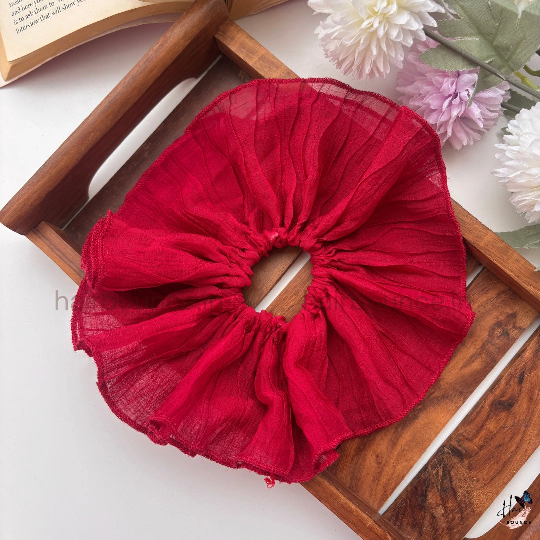 Sheer Petal Oversized Scrunchie