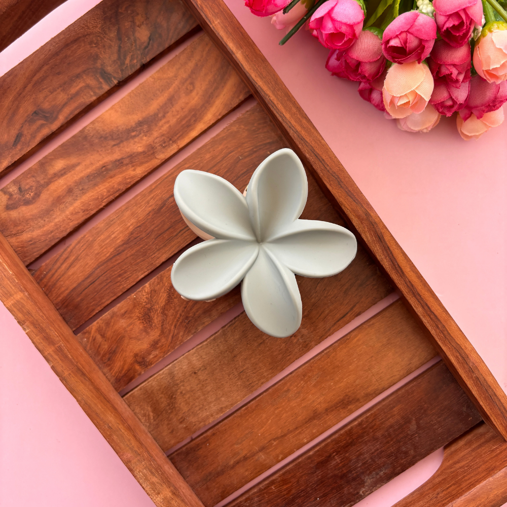 Dual Colour Lilly Flower Hair Claw - Large