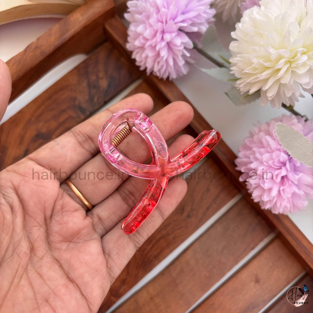 Transparent Loop Hair Claw – Medium