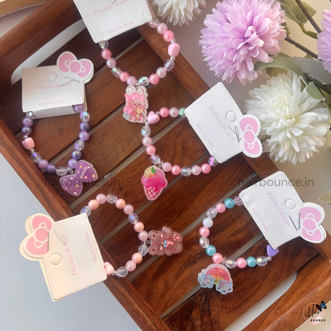 Kids Cute Beaded Charm Bracelet