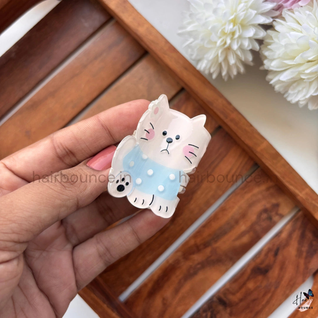 Cute Kitty Cartoon Hair Claw – Medium