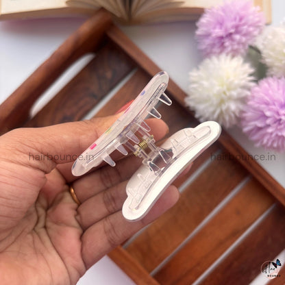 Happy Rainbow Hair Claw - Medium