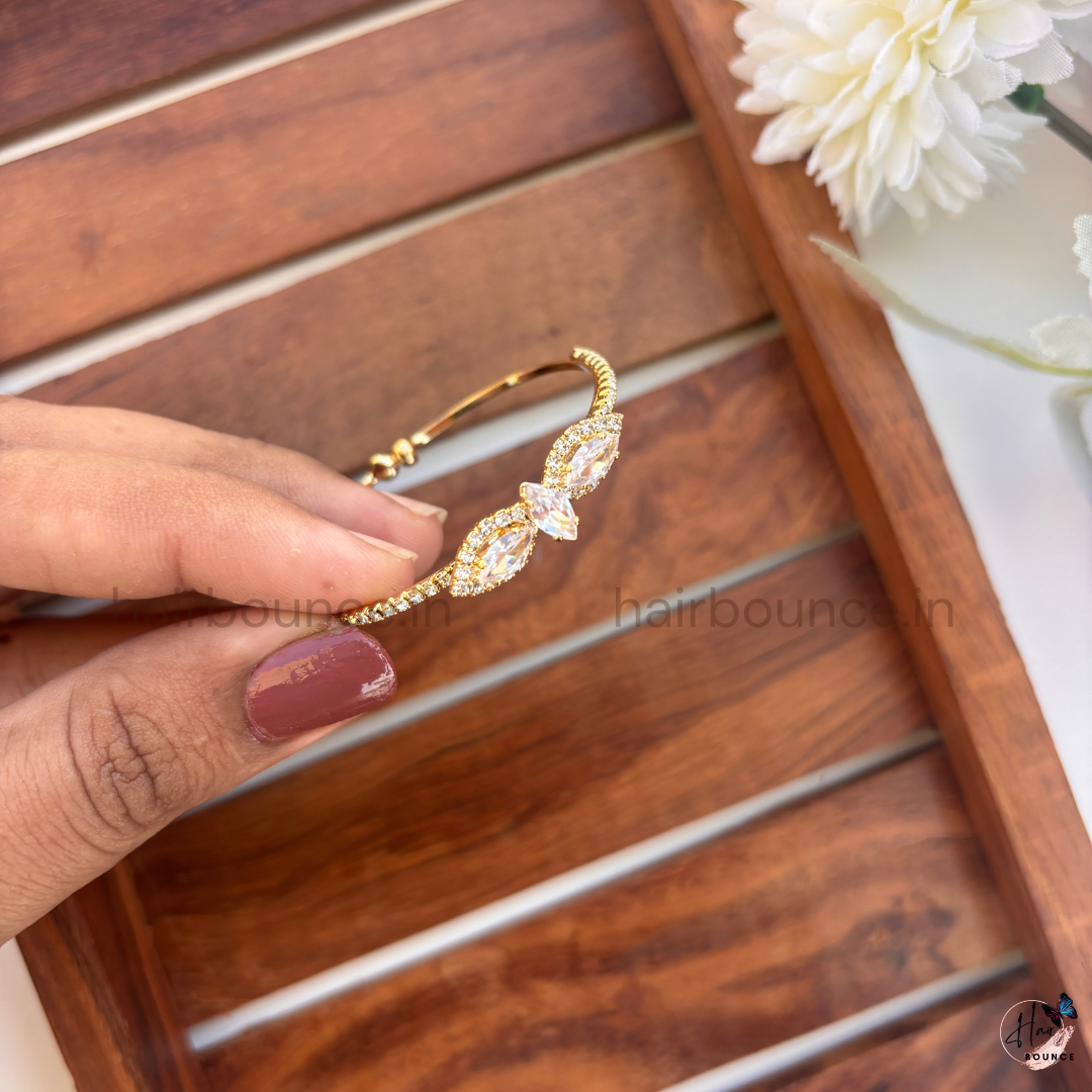 Royal Marquise Crystal Adjustable Kids Bracelet – Baby Girl Zircon Princess Bracelet (Up to 4 Years)