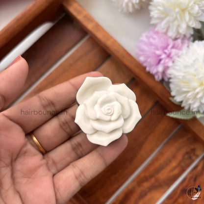 Dual Colour Rose Hair Claw - Small