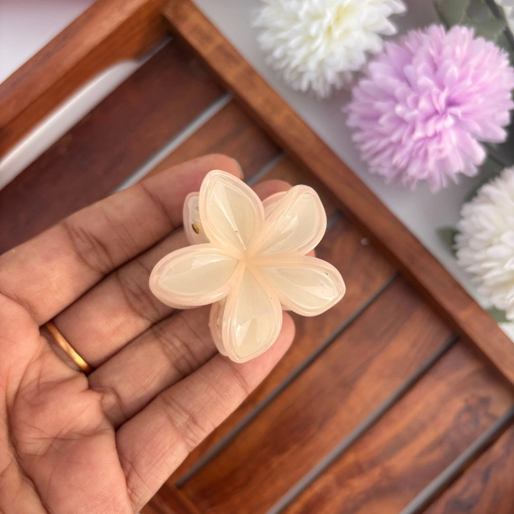 🌸 Dual Colour Blossom Hair Claw – Small