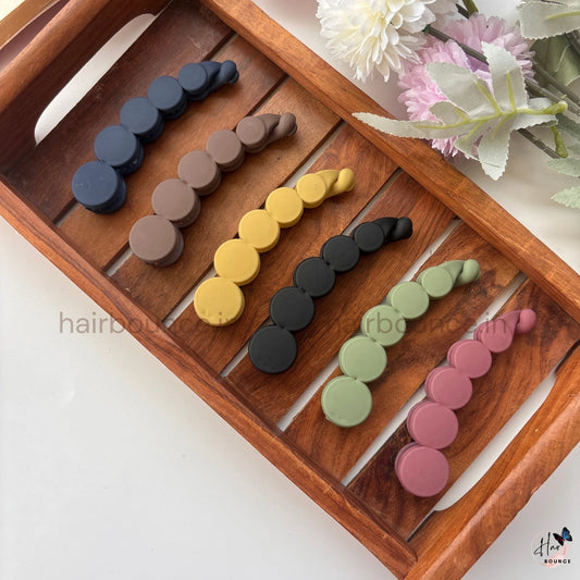 Matte Circle Banana Clip - Large