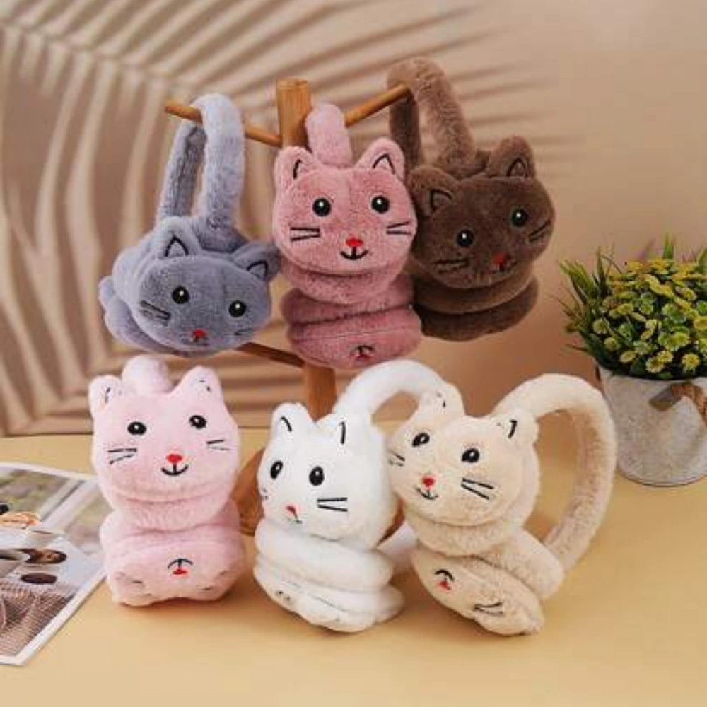 Cozy Kitty Plush Earmuff