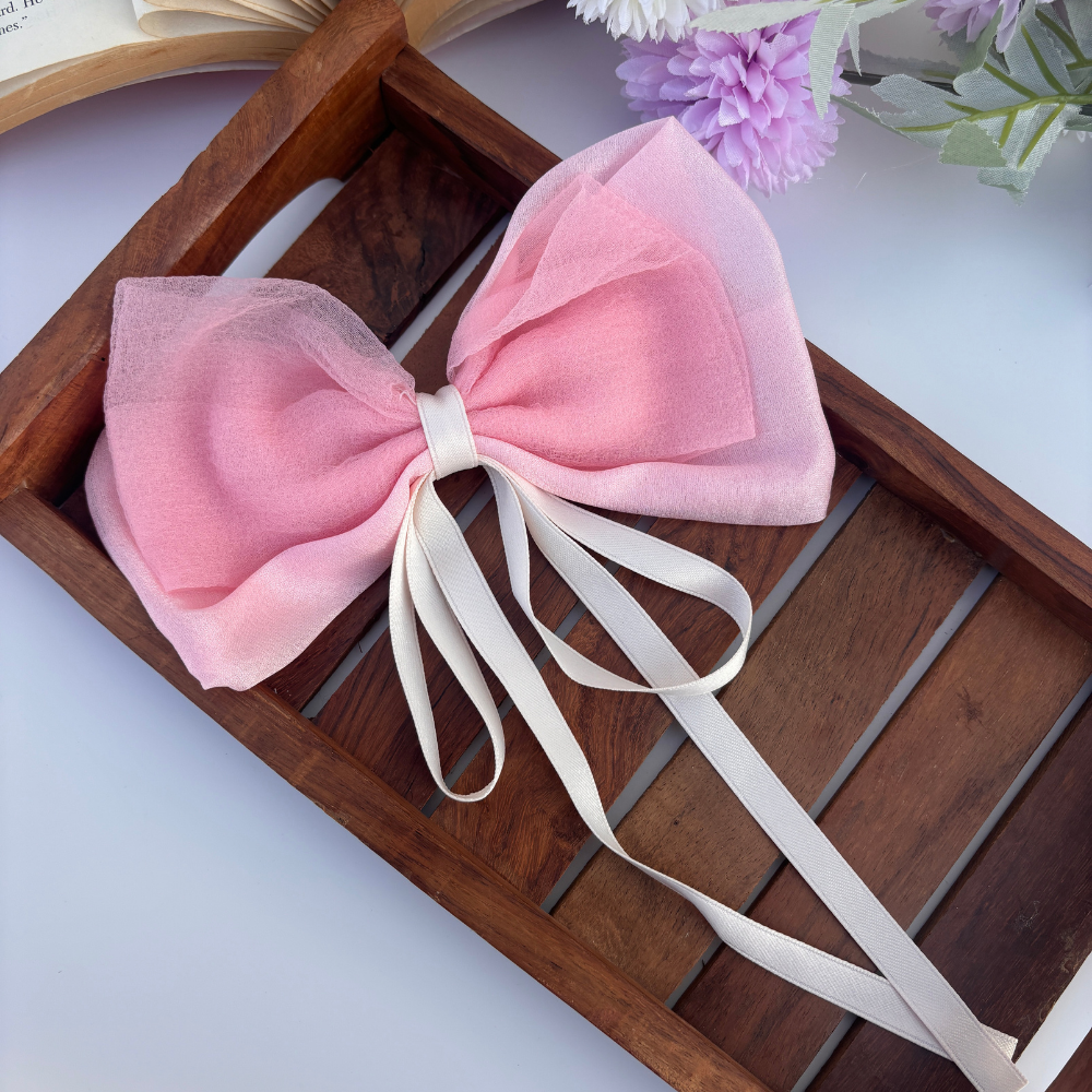 Double Bow with Ribbon Bow