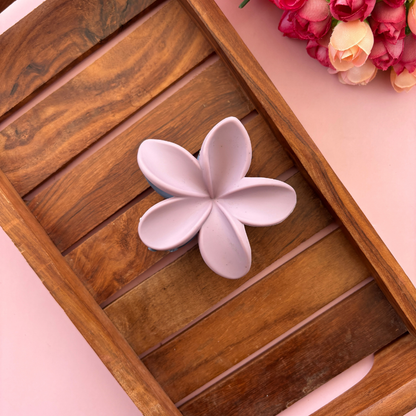 Dual Colour Lilly Flower Hair Claw - Large