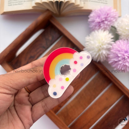 Happy Rainbow Hair Claw - Medium