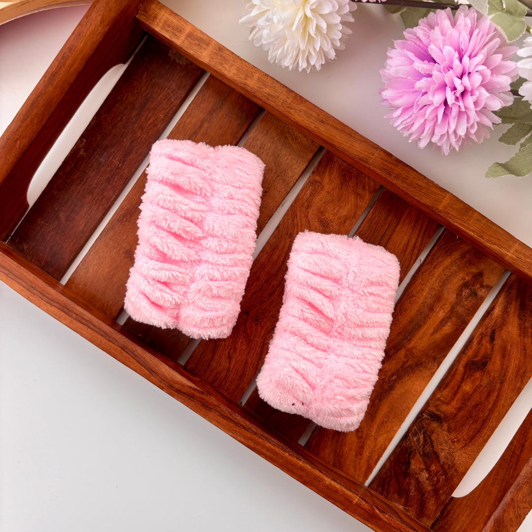 Plush Anti-Splash Wrist Bands – Pack of 2