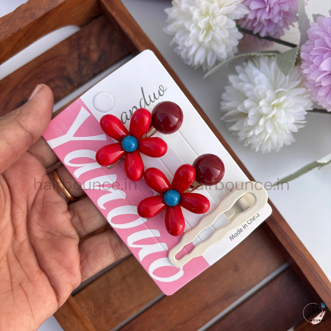 Blooming Daisy Kids Hair Clip Set – Pack of 3