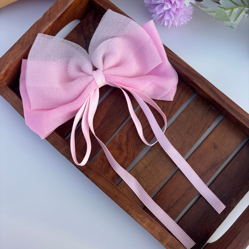 Double Bow with Ribbon Bow