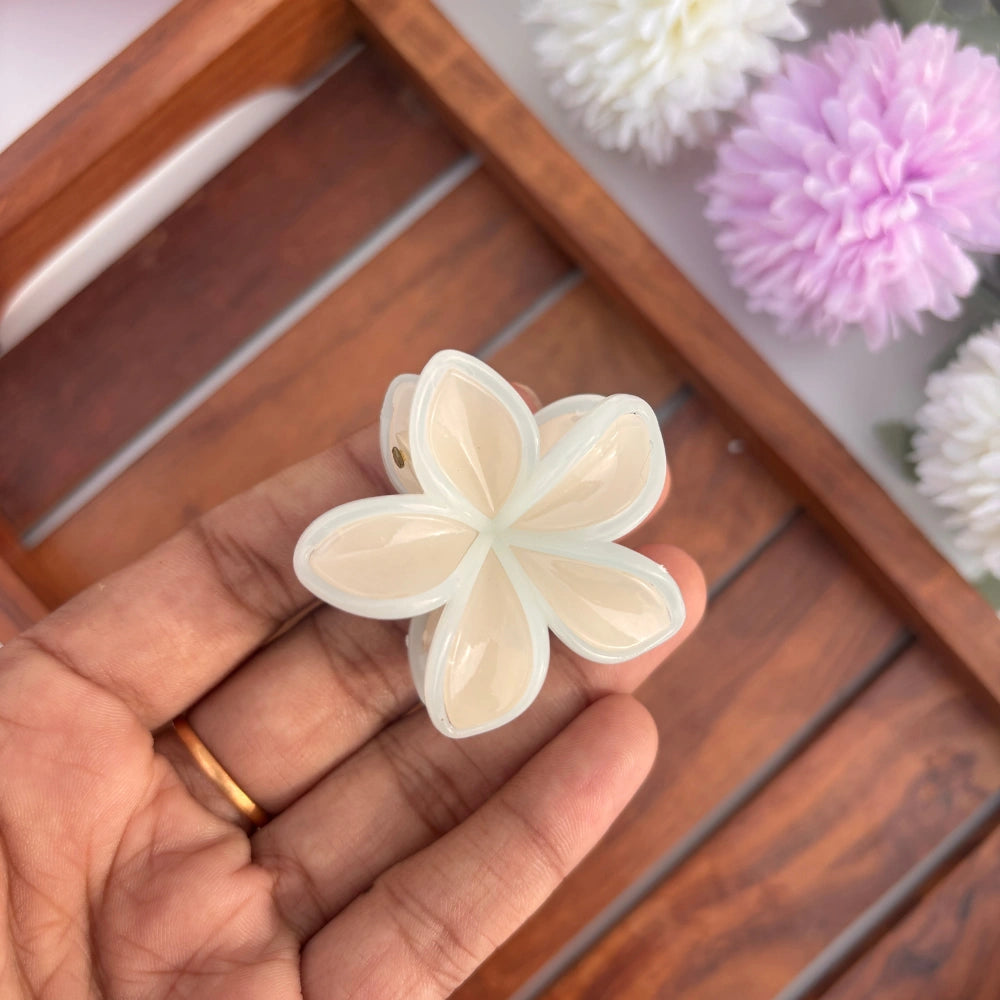 🌸 Dual Colour Blossom Hair Claw – Small
