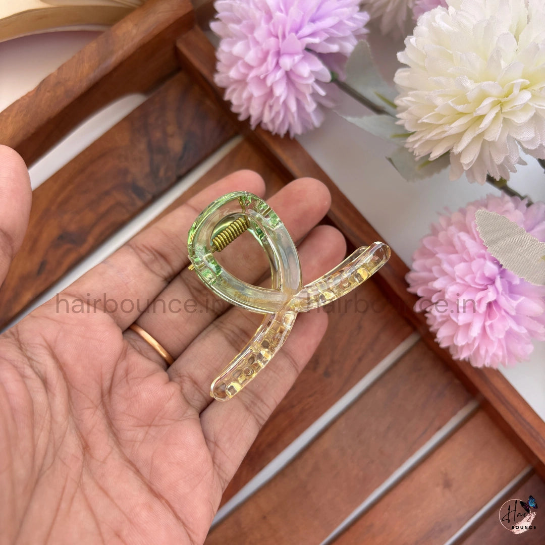 Transparent Loop Hair Claw – Medium