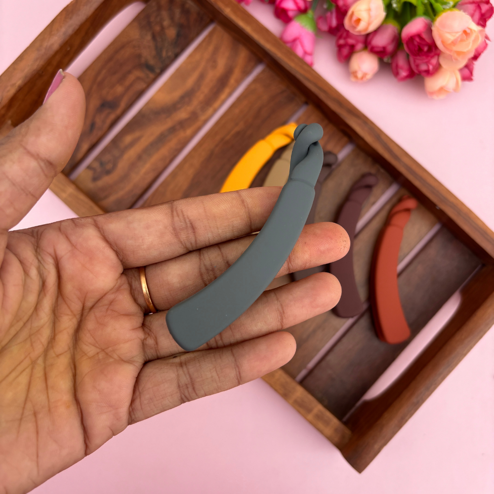 Colourful Banana Matte Finish Clip - Medium
