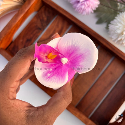 Velvet Orchid Bloom Hair Claw - Medium