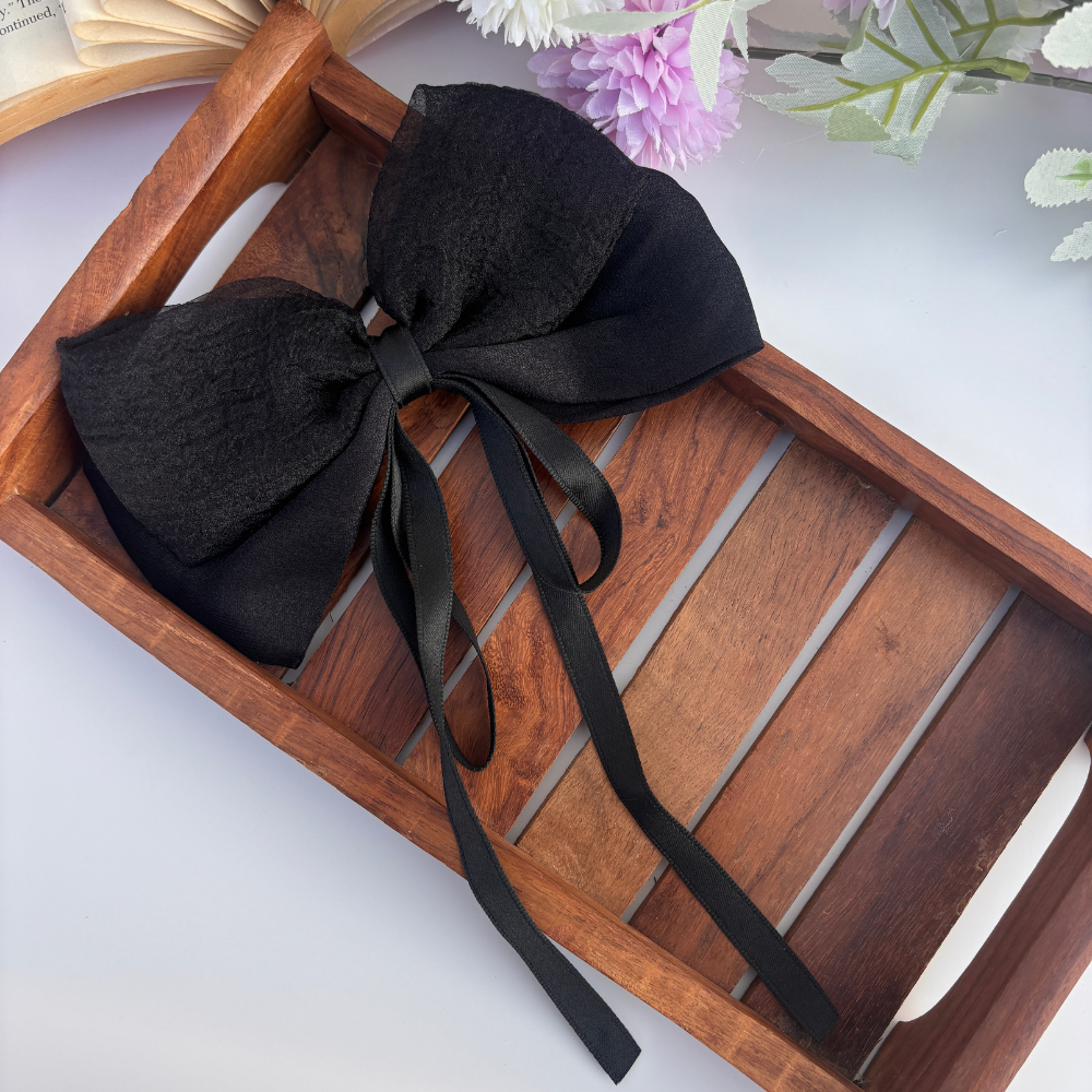 Double Bow with Ribbon Bow