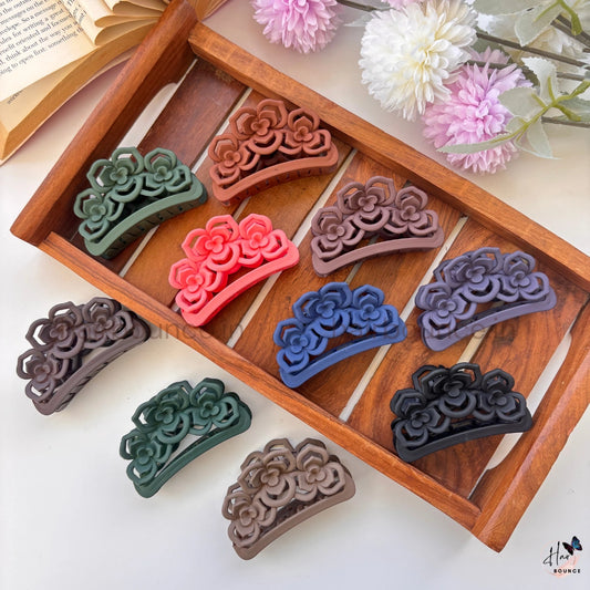 Rose Garden Hair Claw – Medium