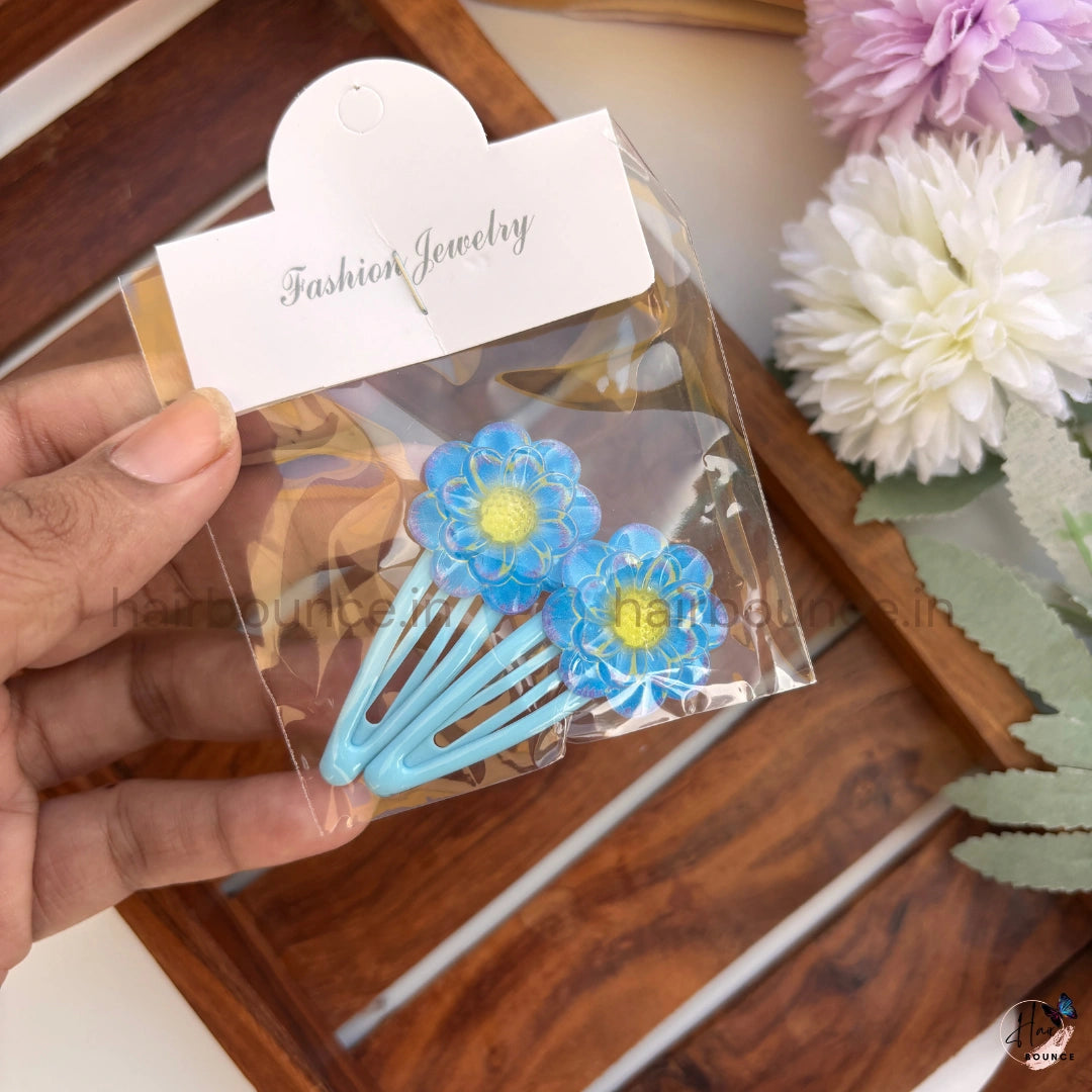 Pastel Daisy Kids Hair Clips