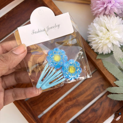 Pastel Daisy Kids Hair Clips