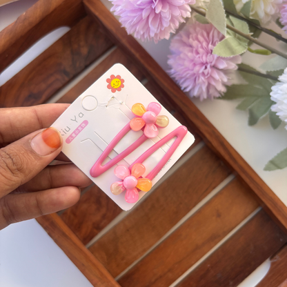 Rainbow Blossom Hair Clip
