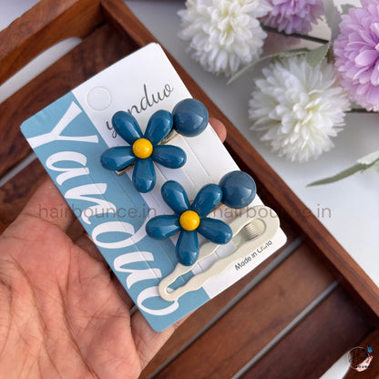 Blooming Daisy Kids Hair Clip Set – Pack of 3