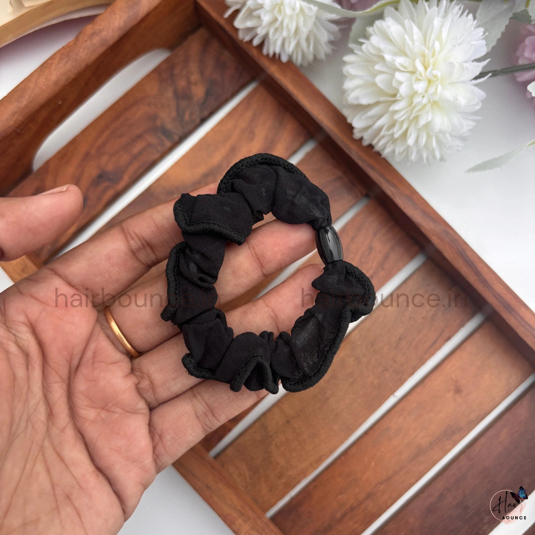 Soft Crinkle Fabric Hair Scrunchies for Women & Girls
