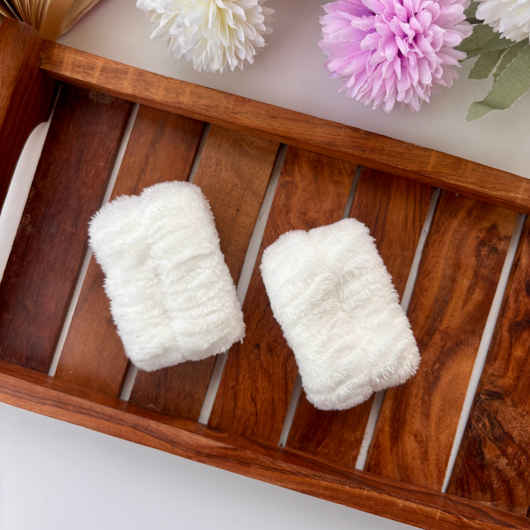 Plush Anti-Splash Wrist Bands – Pack of 2