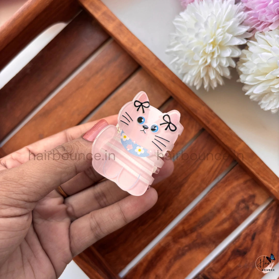 Cute Kitty Cartoon Hair Claw – Medium
