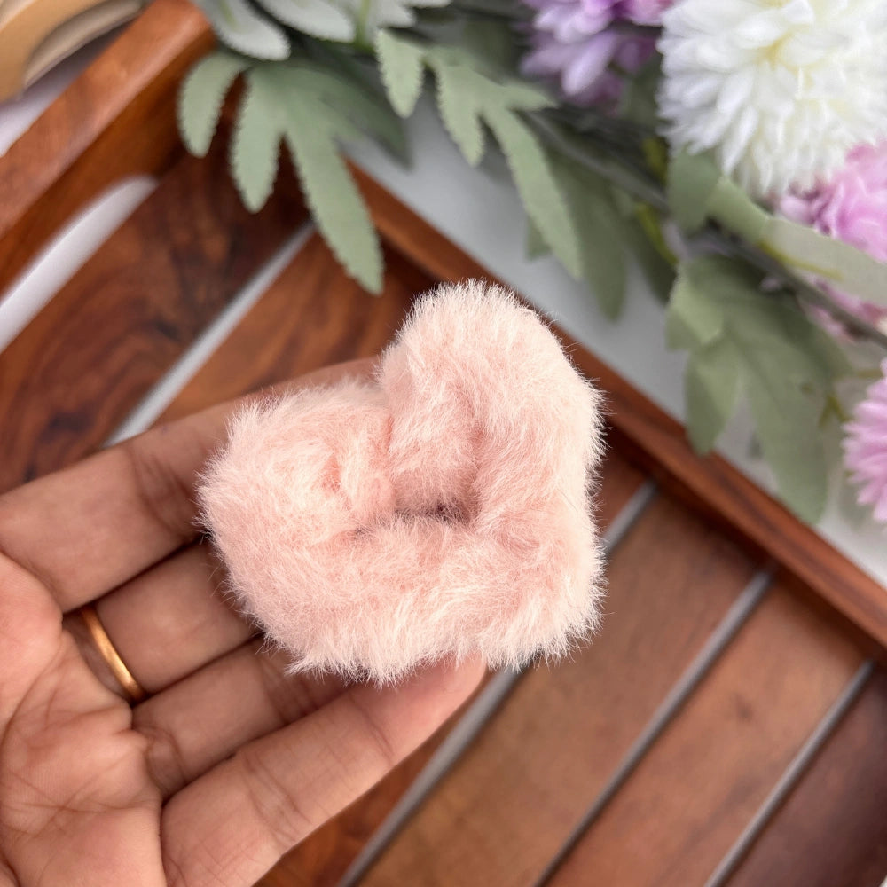 Heart Fur Hair Claw - Small