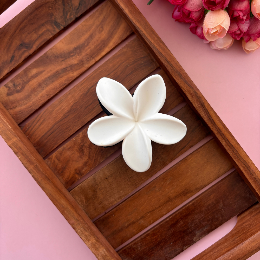 Dual Colour Lilly Flower Hair Claw - Large