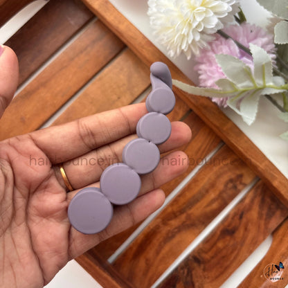 Matte Circle Banana Clip - Large