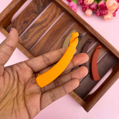 Colourful Banana Matte Finish Clip - Medium