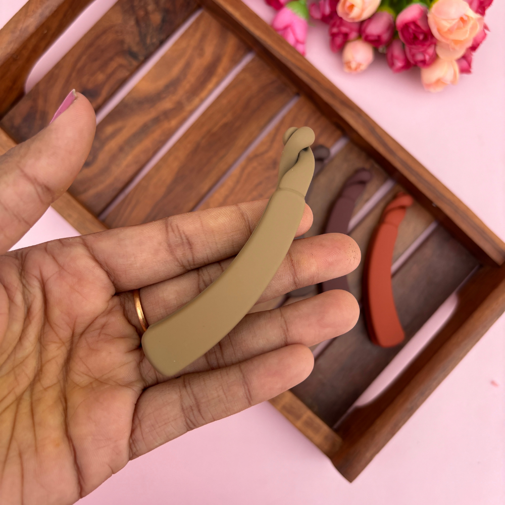 Colourful Banana Matte Finish Clip - Medium