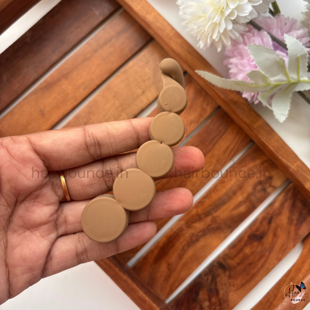 Matte Circle Banana Clip - Large