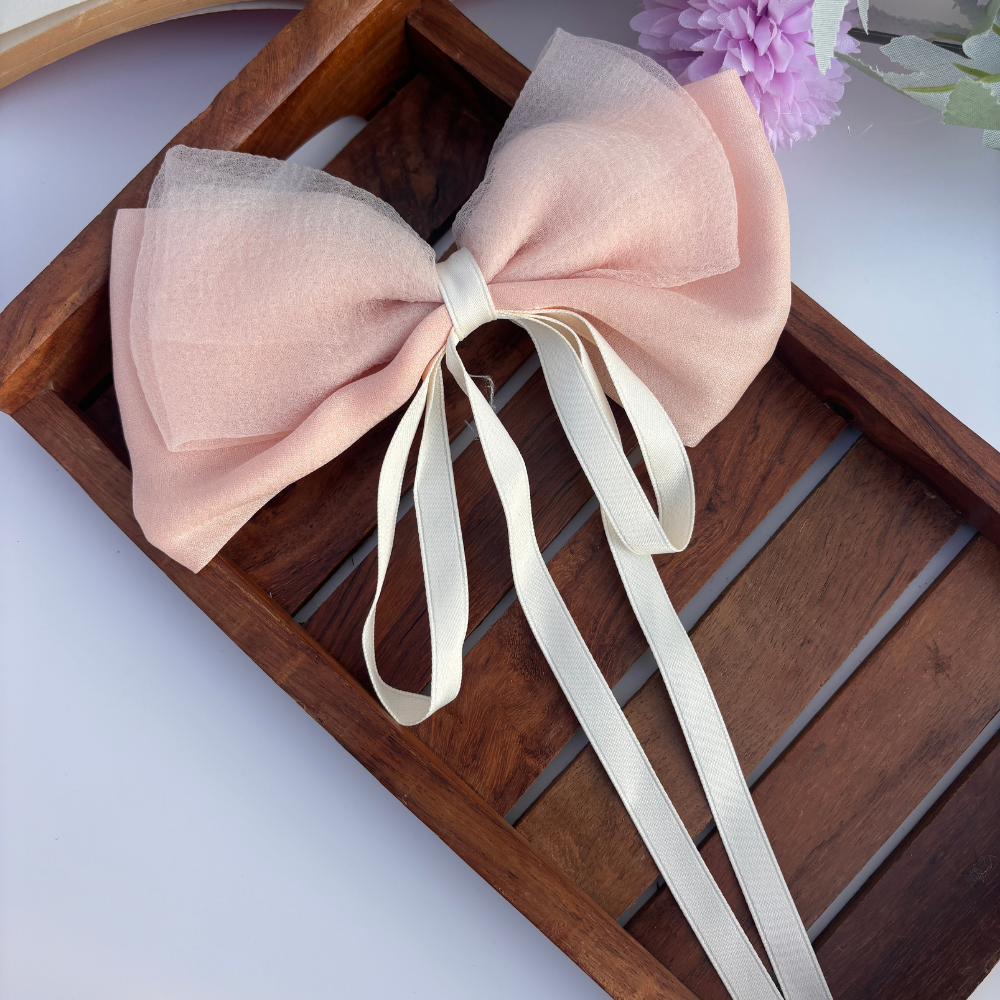 Double Bow with Ribbon Bow