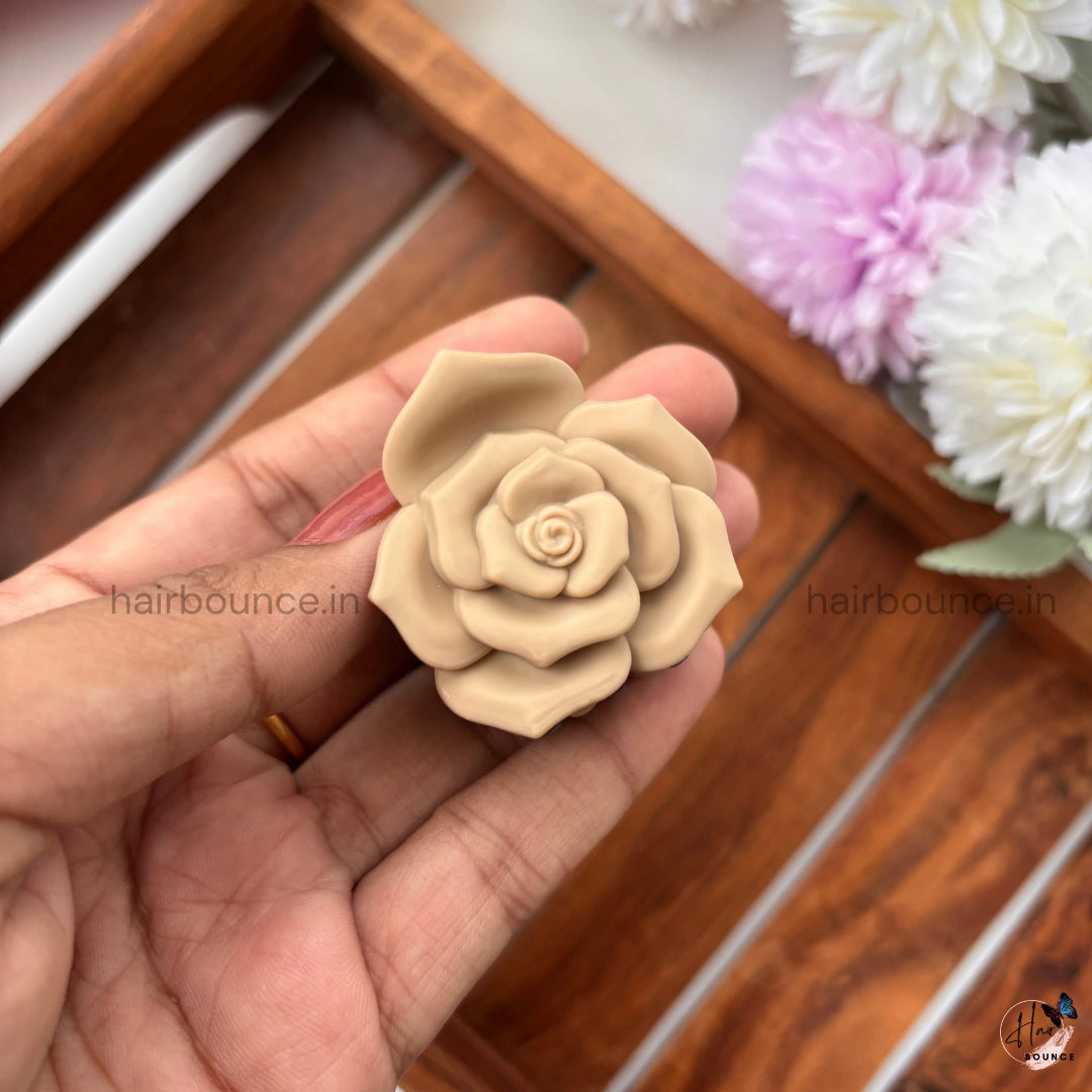 Dual Colour Rose Hair Claw - Small