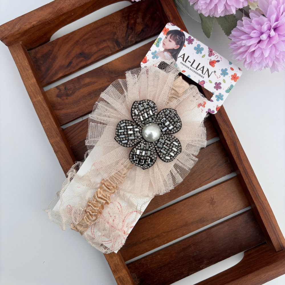 Pearl Bloom New Born Headband