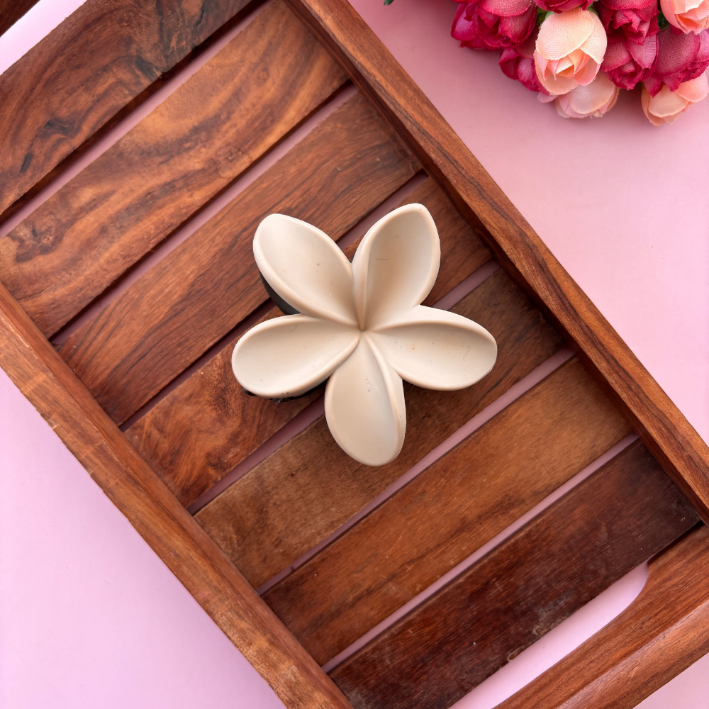 Dual Colour Lilly Flower Hair Claw - Large