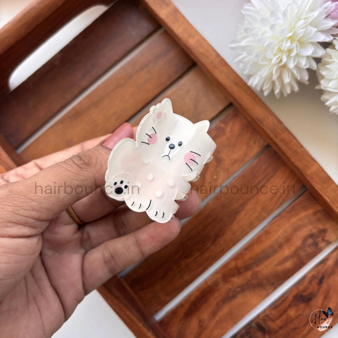 Cute Kitty Cartoon Hair Claw – Medium