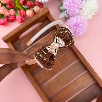 Pearl Bow Elegance Headband
